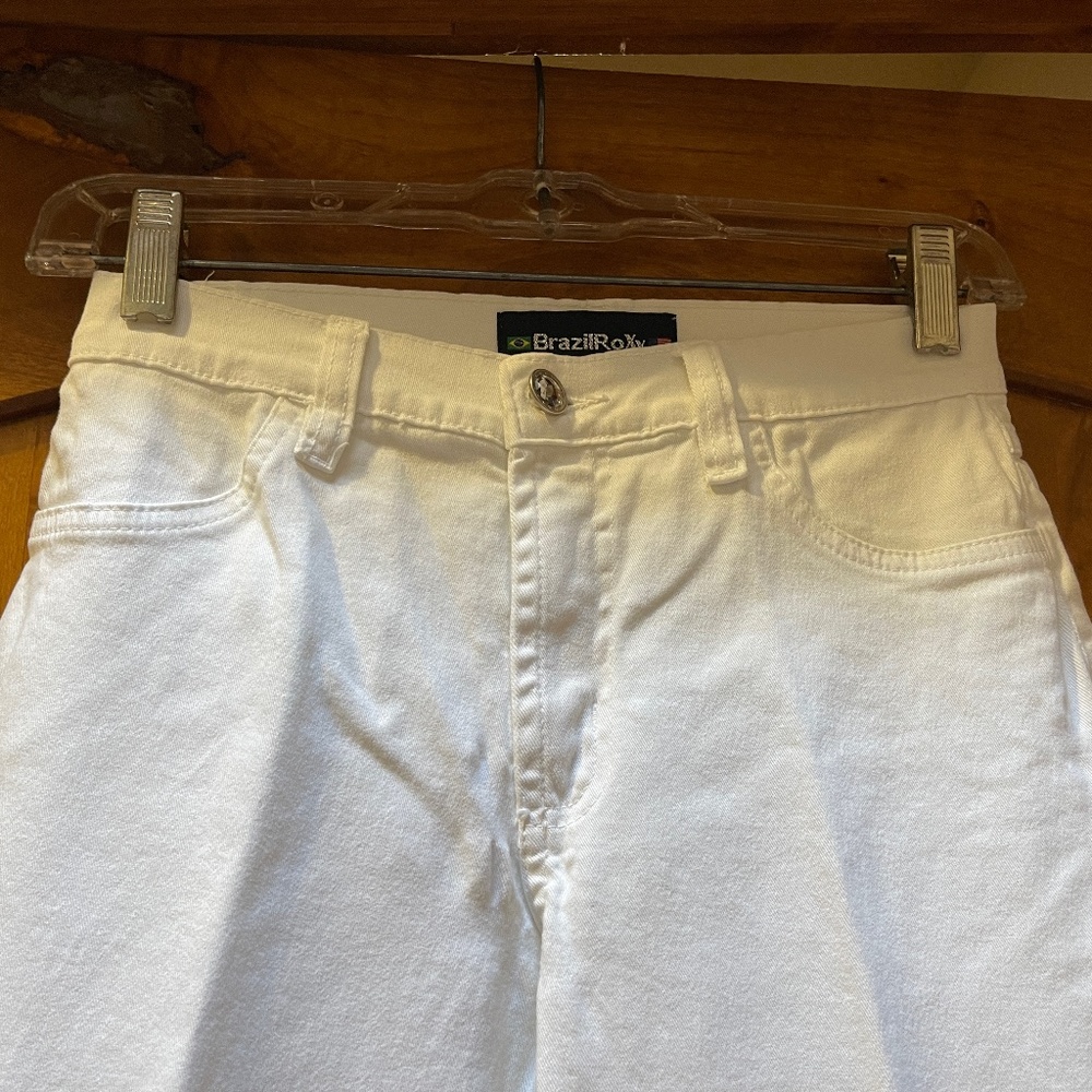 Brazil Roxx White High Rise Wide Leg Jeans Size 2 (38) NWOT - Picture 8 of 13